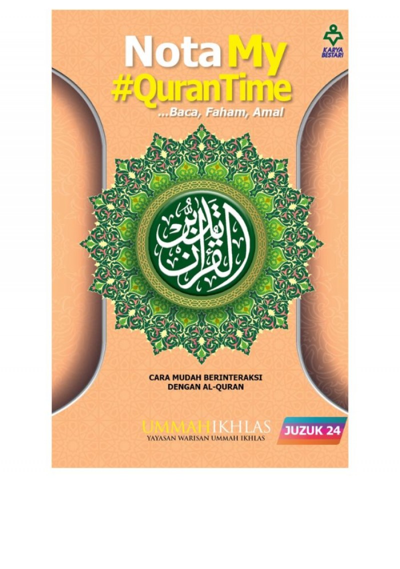 Nota My #Qurantime Juzuk 24