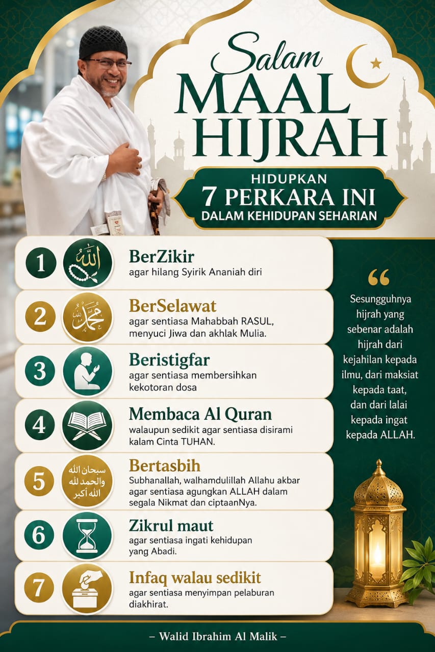 Pesanan Guru Yang Dikasihi, Walid Ibrahim Al-Malik.
